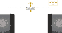 Desktop Screenshot of heritagecustomhomes.net