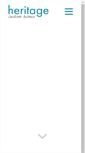 Mobile Screenshot of heritagecustomhomes.com